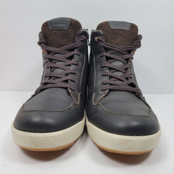 Lowa Bosco GTX Men's Dark Gray Brown Zip Up Ankle Winter Boots US Size 14 - Picture 3 of 9